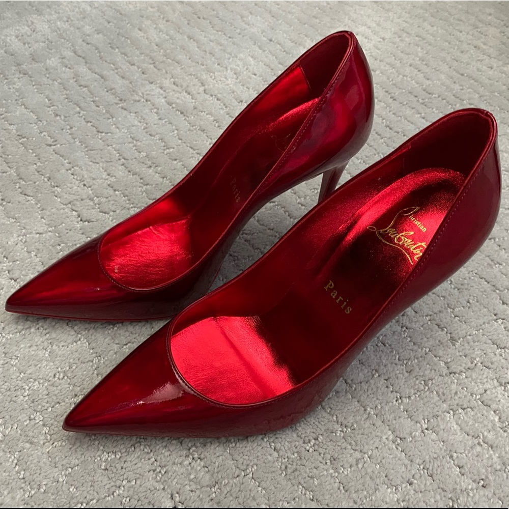Christian Louboutin Kate 100mm Psychedelic Red Pump Heel
